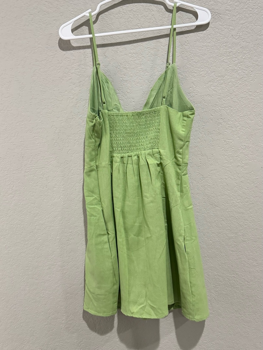 Paper Heart Lime Green Beaded Mini Dress NWOT | Medium | - Picture 3 of 4